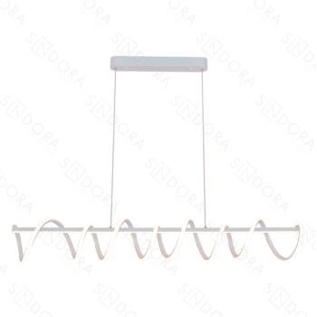 Pendente Alumínio Branco e Silicone 100×18CM – Sindora DCD03187