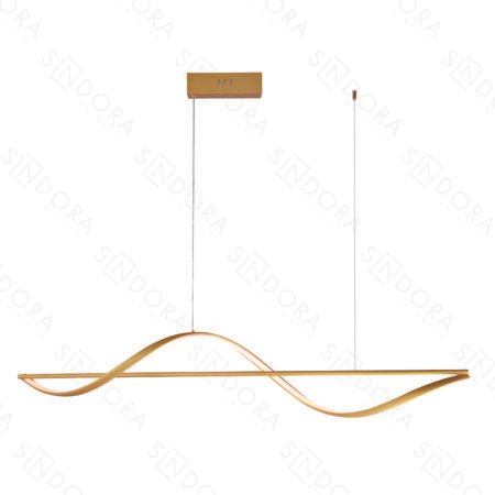 Pendente Alumínio Dourado e Silicone 120CM – Sindora DCD03214