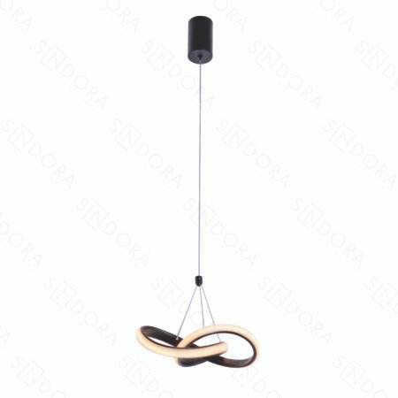Pendente Metal Preto e Silicone 20cm - Sindora DCD03218