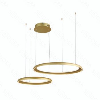 Pendente Alumínio Dourado e Silicone 40×60CM – Sindora DCD03290