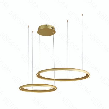 Pendente Alumínio Dourado e Silicone 40×60CM – Sindora DCD03290