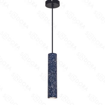 Pendente em Metal e Concreto Blue 6x30CM - Sindora DCD04076
