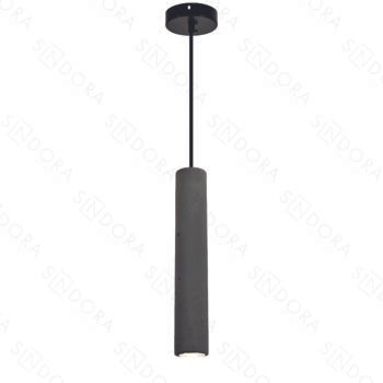 Pendente em Metal e Concreto Cinza 6x30CM - Sindora DCD04078