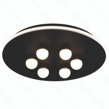 Pendente Metal Preto e Acrílico 40×40×8,5CM – Sindora DCX01805