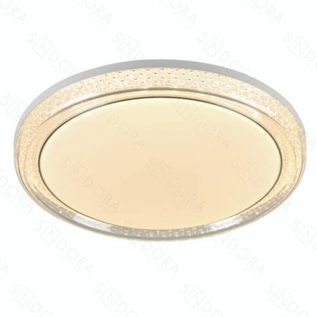 Plafon Metal Branco e Acrílico 50CM – Sindora DCX02330