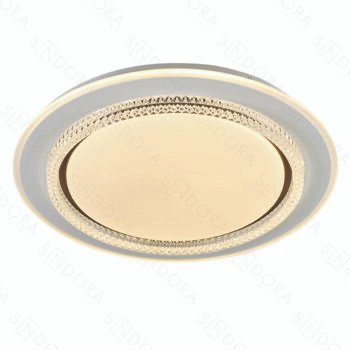 Plafon Metal Branco e Acrílico 50×7CM – Sindora DCX02331