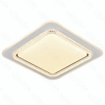 Plafon Metal Branco e Acrílico 50×7CM - Sindora DCX02332