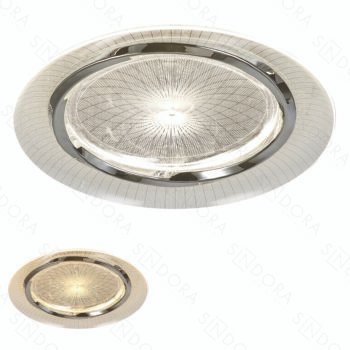 Plafon Metal Cromado e Acrílico 50CM – Sindora DCX02339