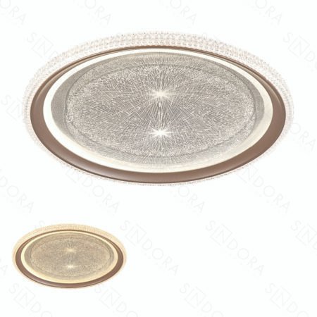 Plafon Metal Branco e Acrílico 30CM – Sindora DCX02340