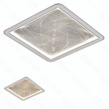 Plafon Metal Branco e Acrílico 30CM – Sindora DCX02342