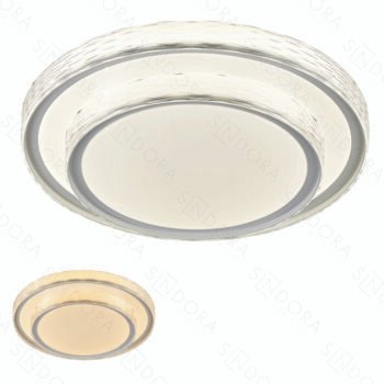 Plafon Metal Branco e Acrílico 40CM – Sindora DCX02349