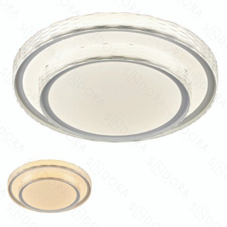 Plafon Metal Branco e Acrílico 40CM – Sindora DCX02349