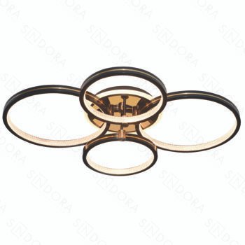 Plafon Metal Preto 30×30×40×40CM – Sindora DCX03293
