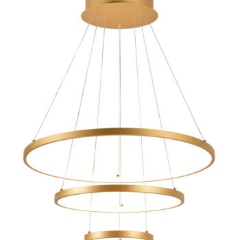 Pendente Alumínio Dourado e Silicone 20×40×60CM – Sindora QD05311