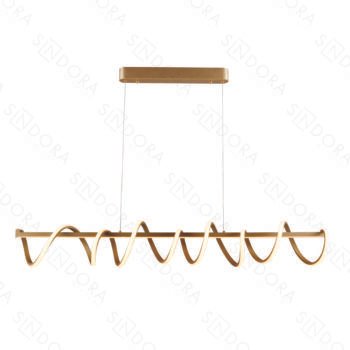 Pendente Metal Dourado e Silicone 120CM – Sindora QD05368