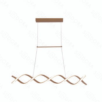 Pendente Metal Dourado e Silicone 16x90CM – Sindora QD05449
