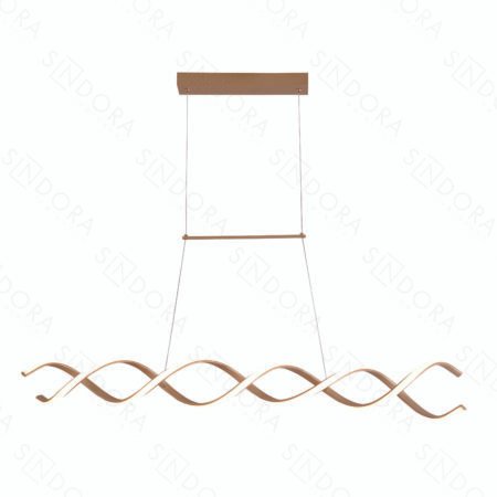 Pendente Metal Dourado e Silicone 16x110CM – Sindora QD05451