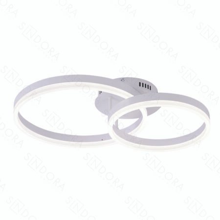 Plafon Alumínio Branco e Acrílico 30×40CM – Sindora QX05328