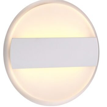 Arandela Redonda LED Metal + Acrílico 15×A4CM – Sindora DCB01121