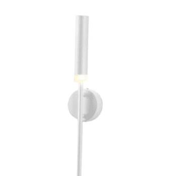 Arandela Metal Branco Acrílico 10×65cm - Sindora DCB01140