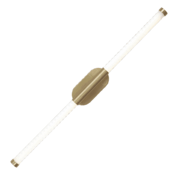 Arandela em Inox Bronze com Detalhes em Acrílico 64x8CM - Sindora DCB01292