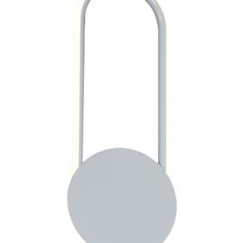 Arandela em Metal Branco com Acrílico 46x18x3CM - Sindora DCB015075