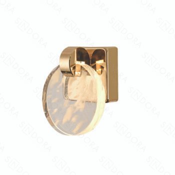 Arandela Metal Dourado e Cristal Nuvem 13×13 cm – Sindora DCB02191