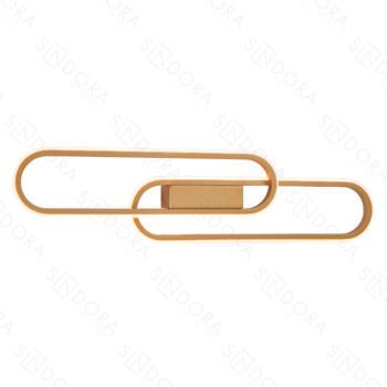 Arandela Metal Dourado + Silicone 15×60CM – Sindora DCB03071