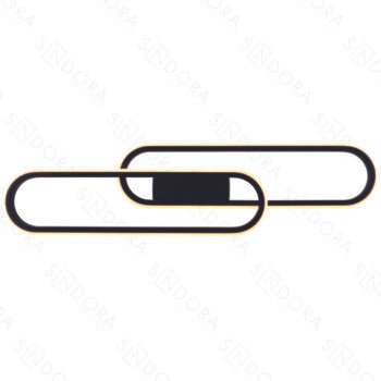 Arandela Metal Preto + Silicone 15×60CM – Sindora DCB03072