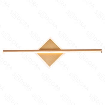 Arandela em Metal Dourado com Silicone 20x60CM - Sindora DCB03073