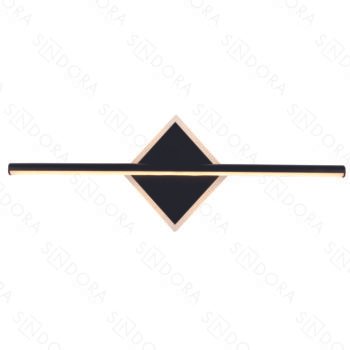 Arandela em Metal Preto com Silicone 20x60CM - Sindora DCB03075
