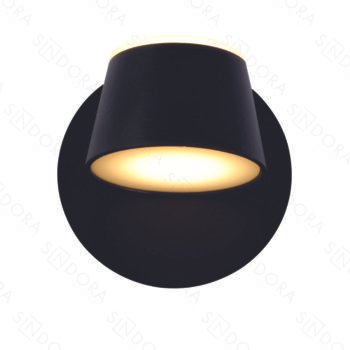 Arandela Metal Preto + Acrílico Luz Direta e Indireta 12×12CM – Sindora DCB03081 