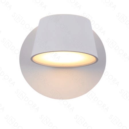 Arandela Metal Branco + Acrílico Luz Direta e Indireta 12×12CM – Sindora DCB03083