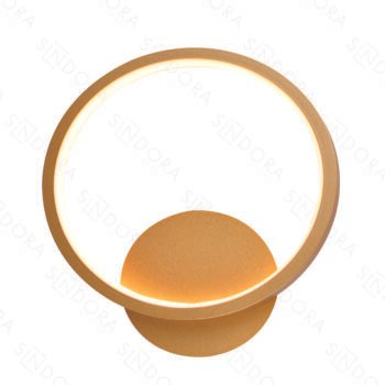Arandela Metal Dourado e Silicone 22×24 cm – Sindora DCB03088
