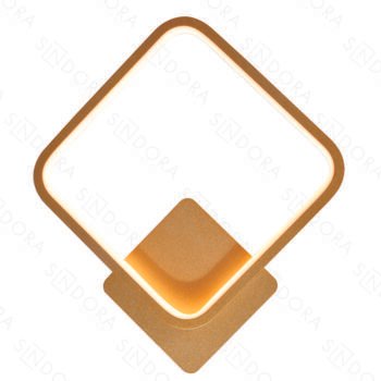 Arandela Metal Dourado e Silicone 28×32 cm – Sindora DCB03089