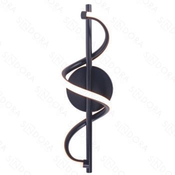 Arandela Metal Preto e Silicone 12×40×12 cm – Sindora DCB03105