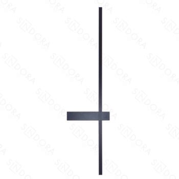 Arandela em Metal Preto com Silicone 80x20x3CM - Sindora DCB03137