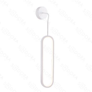 Arandela em Metal Branco com Silicone 40CM - Sindora DCB03167