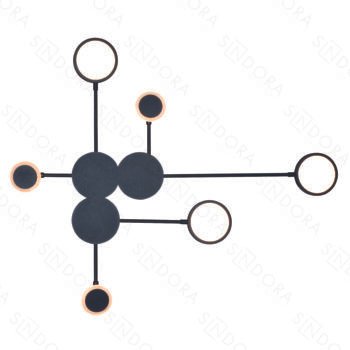 Arandela em Metal Preto com Silicone 99x81x10CM - Sindora DCB03176