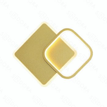 Arandela Metal Dourado + Silicone 22×24cm – Sindora DCB03192