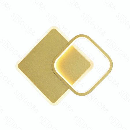 Arandela Metal Dourado + Silicone 22×24cm – Sindora DCB03192