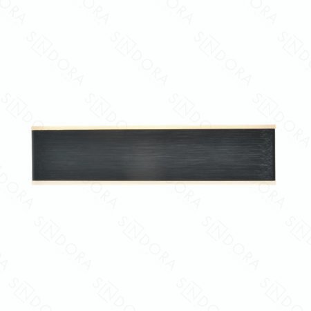 Arandela em Metal Escovado Preto com Acrílico 31x7,5CM - Sindora DCB03233