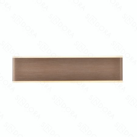 Arandela em Metal Escovado Marrom com Acrílico 31x7,5CM - Sindora DCB03234