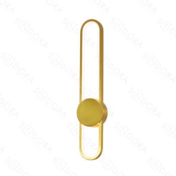 Arandela em Metal Bronze com Silicone 60x10CM - Sindora DCB03243