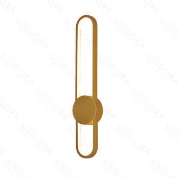Arandela em Metal Dourado com Silicone 60x10CM - Sindora DCB03244