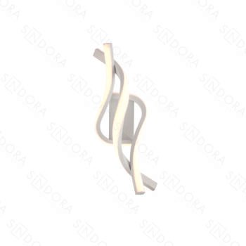 Arandela Alumínio Branco + Silicone 35×14×13CM – Sindora DCB03269