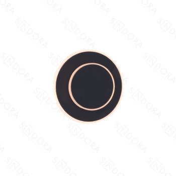Arandela Metal Preto Escovado + Acrílico Ângulo Ajustável 20cm – Sindora DCB03278 