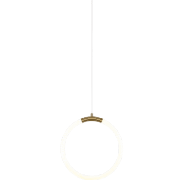 Pendente em Metal Bronze com Acrílico 25CM - Sindora DCD01252