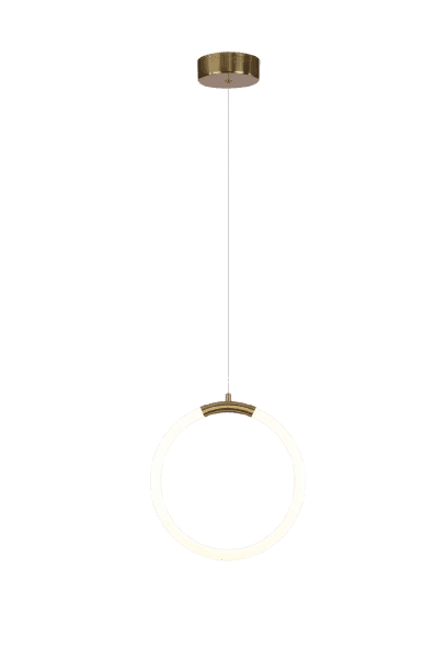 Pendente em Metal Bronze com Acrílico 25CM - Sindora DCD01252