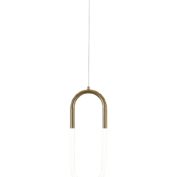 Pendente em Metal Bronze com Acrílico 50x18CM - Sindora DCD01253